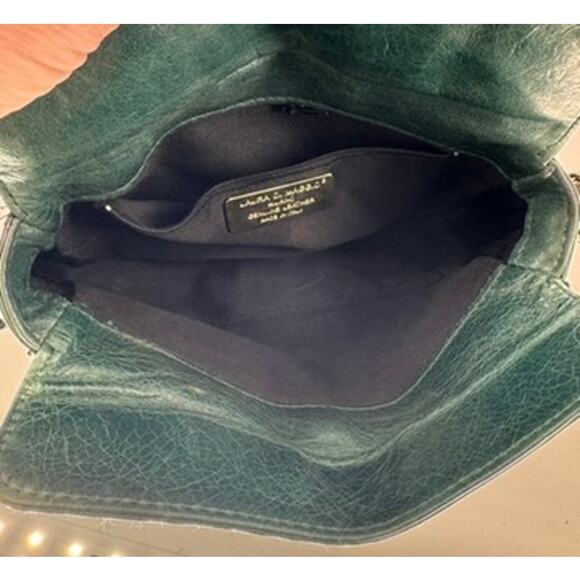 Laura Di Maggio Milano Leather Green Handbag - Picture 9 of 10